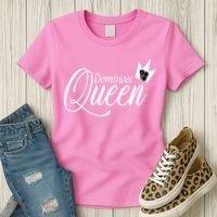Dominoes Queen Play Domino Mexican Domino Women's T-Shirt thumb 3
