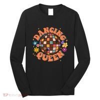 Dancing Queen Retro Bridesmaids 70’s Disco Bachelorette Long Sleeve Shirt thumb 0