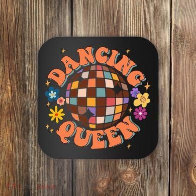 Dancing Queen Retro Bridesmaids 70’s Disco Bachelorette Coaster