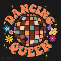 Dancing Queen Retro Bridesmaids 70’s Disco Bachelorette Women's Tank Top thumb 5