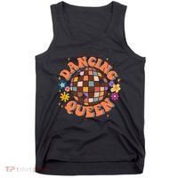 Dancing Queen Retro Bridesmaids 70’s Disco Bachelorette Tank Top thumb 0