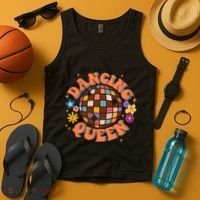 Dancing Queen Retro Bridesmaids 70’s Disco Bachelorette Tank Top thumb 4