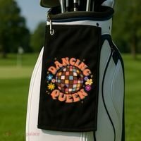 Dancing Queen Retro Bridesmaids 70’s Disco Bachelorette Golf Towel thumb 2