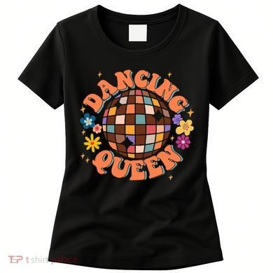 Dancing Queen Retro Bridesmaids 70’s Disco Bachelorette Women's T-Shirt