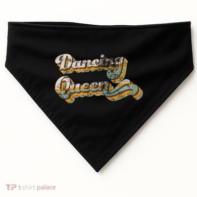 Dancing Queen Retro 1970s Vintage Gift USA-Made Doggie Bandana