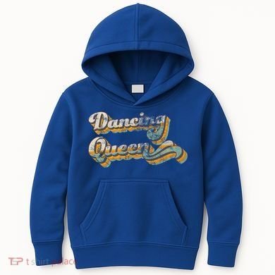 Dancing Queen Retro 1970s Vintage Gift Kids Hoodie