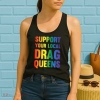 Drag Queen Support Your Local Drag Queens Premium Women's Tank Top thumb 2
