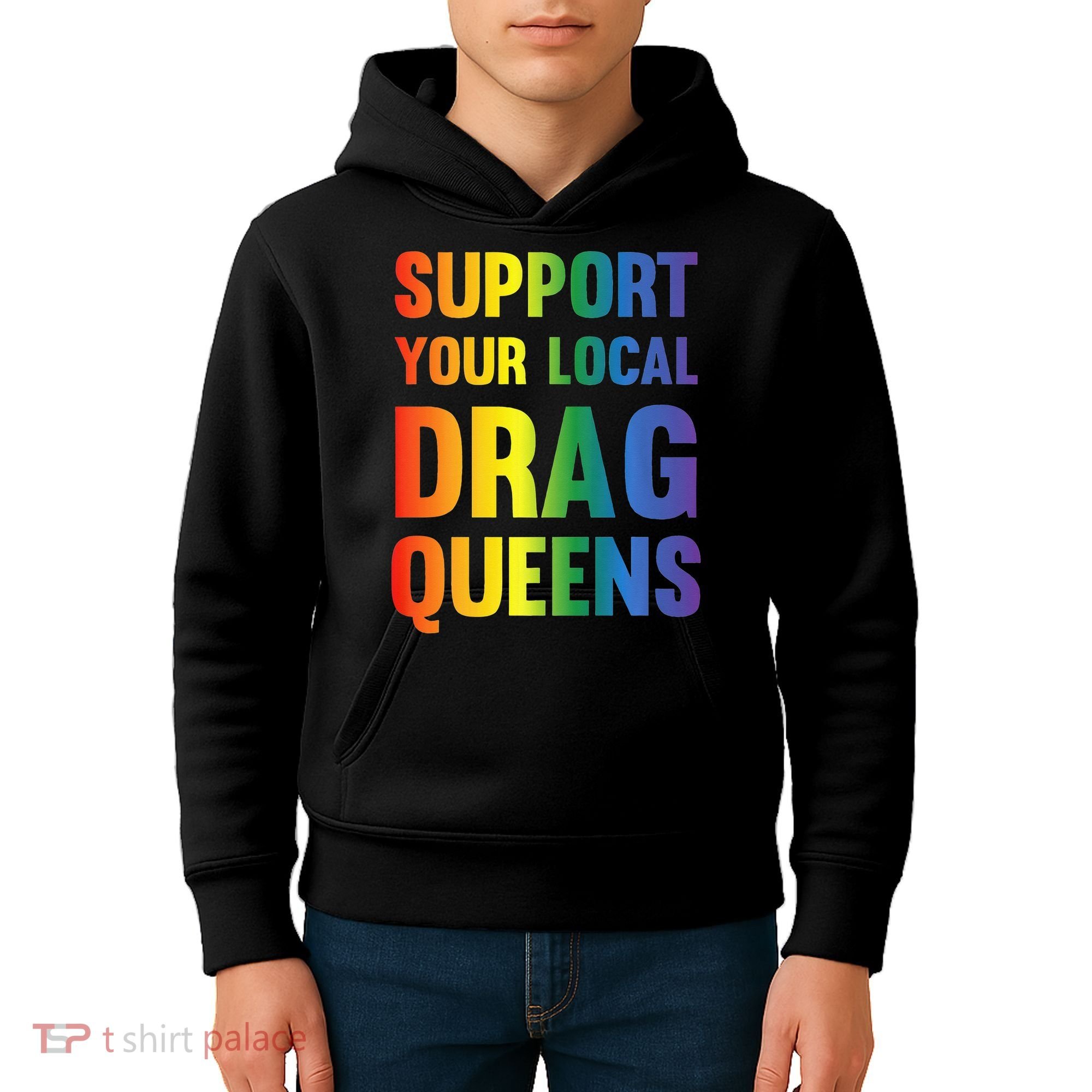 Drag Queen Support Your Local Drag Queens Premium Kids Hoodie