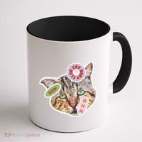Drama Queen Sad Cat Funny & Ugly Cute Coffee Mug thumb 1