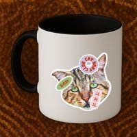 Drama Queen Sad Cat Funny & Ugly Cute Coffee Mug thumb 2