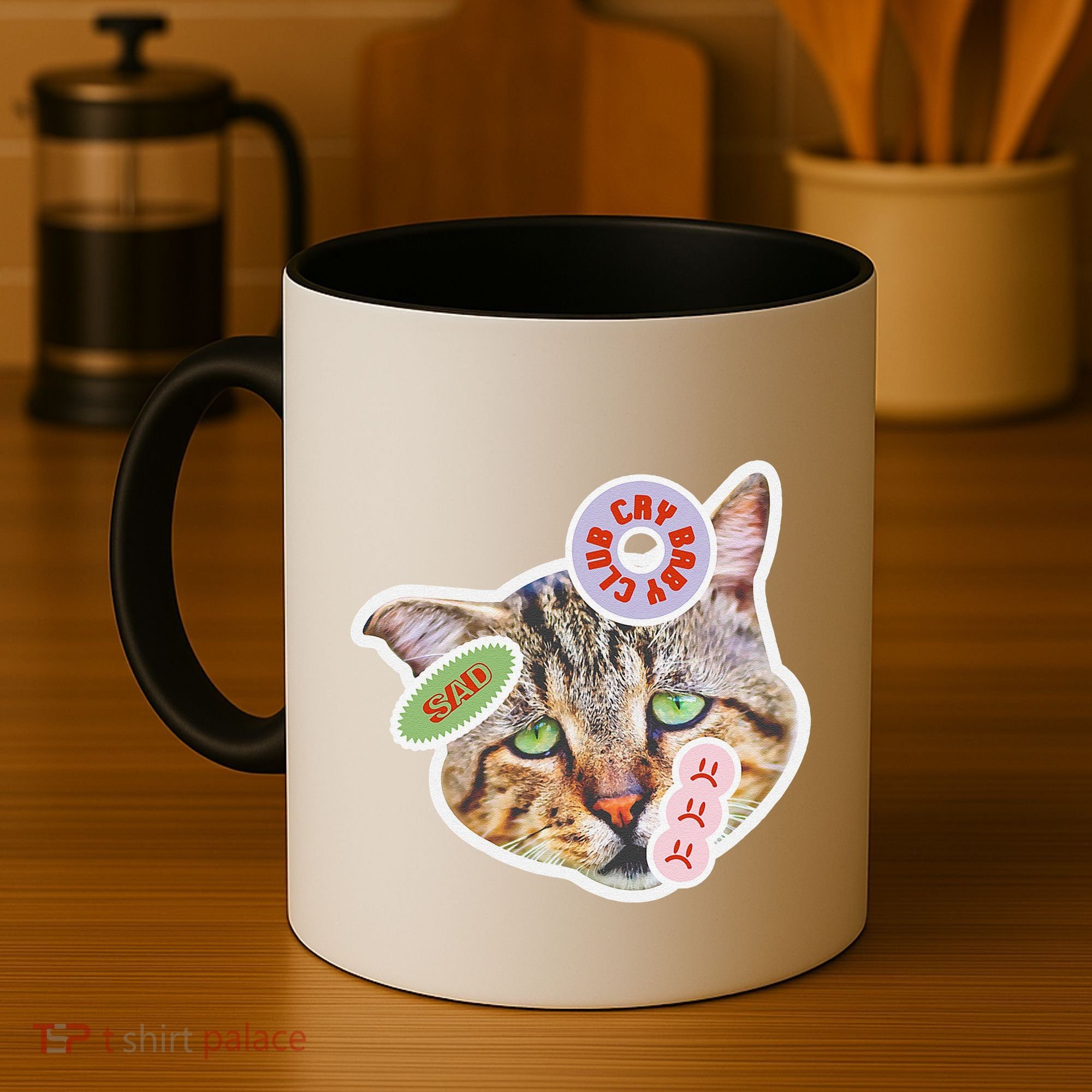 Drama Queen Sad Cat Funny & Ugly Cute Coffee Mug