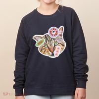 Drama Queen Sad Cat Funny & Ugly Cute Women's Sweatshirt thumb 0