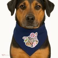 Drama Queen Sad Cat Funny & Ugly Cute USA-Made Doggie Bandana thumb 1