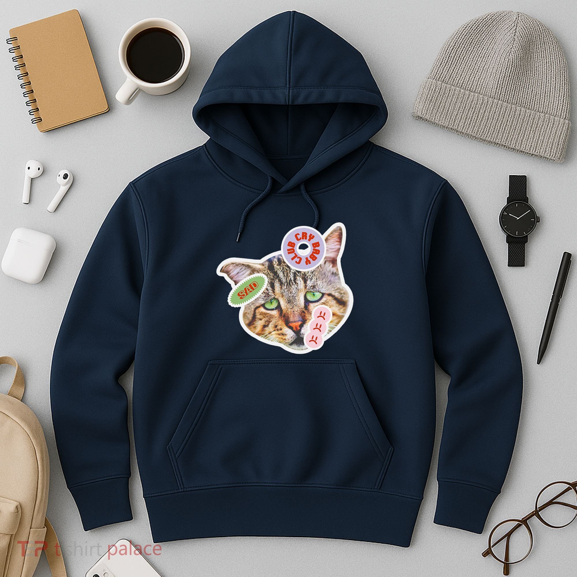 Drama Queen Sad Cat Funny & Ugly Cute Hoodie