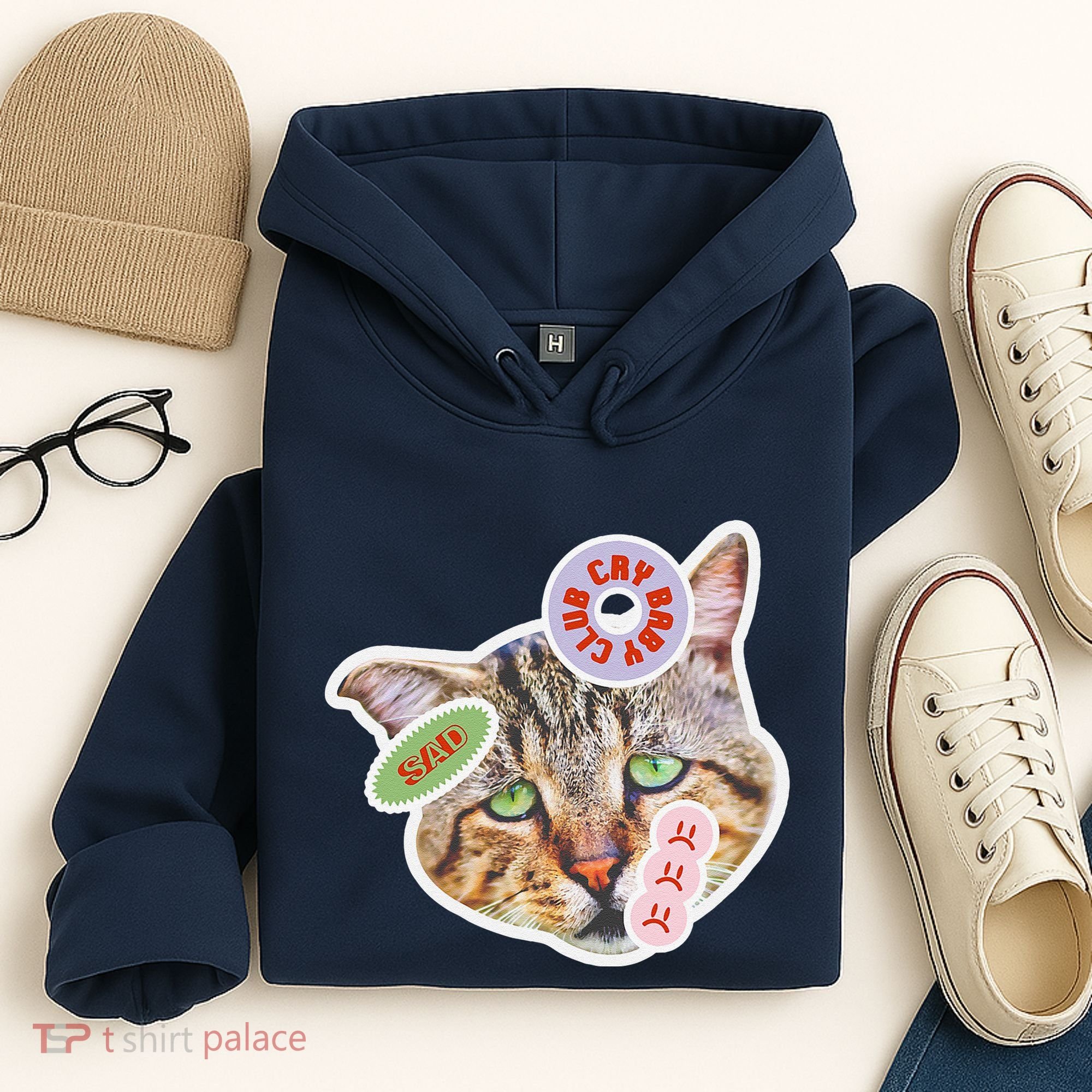 Drama Queen Sad Cat Funny & Ugly Cute Hoodie