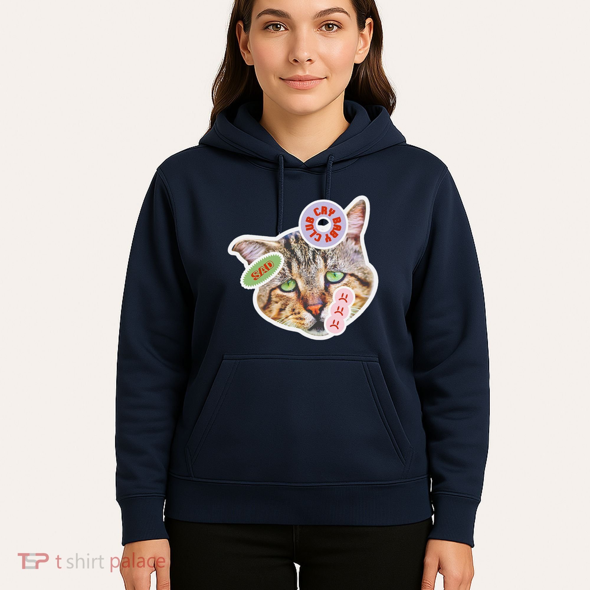 Drama Queen Sad Cat Funny & Ugly Cute Hoodie