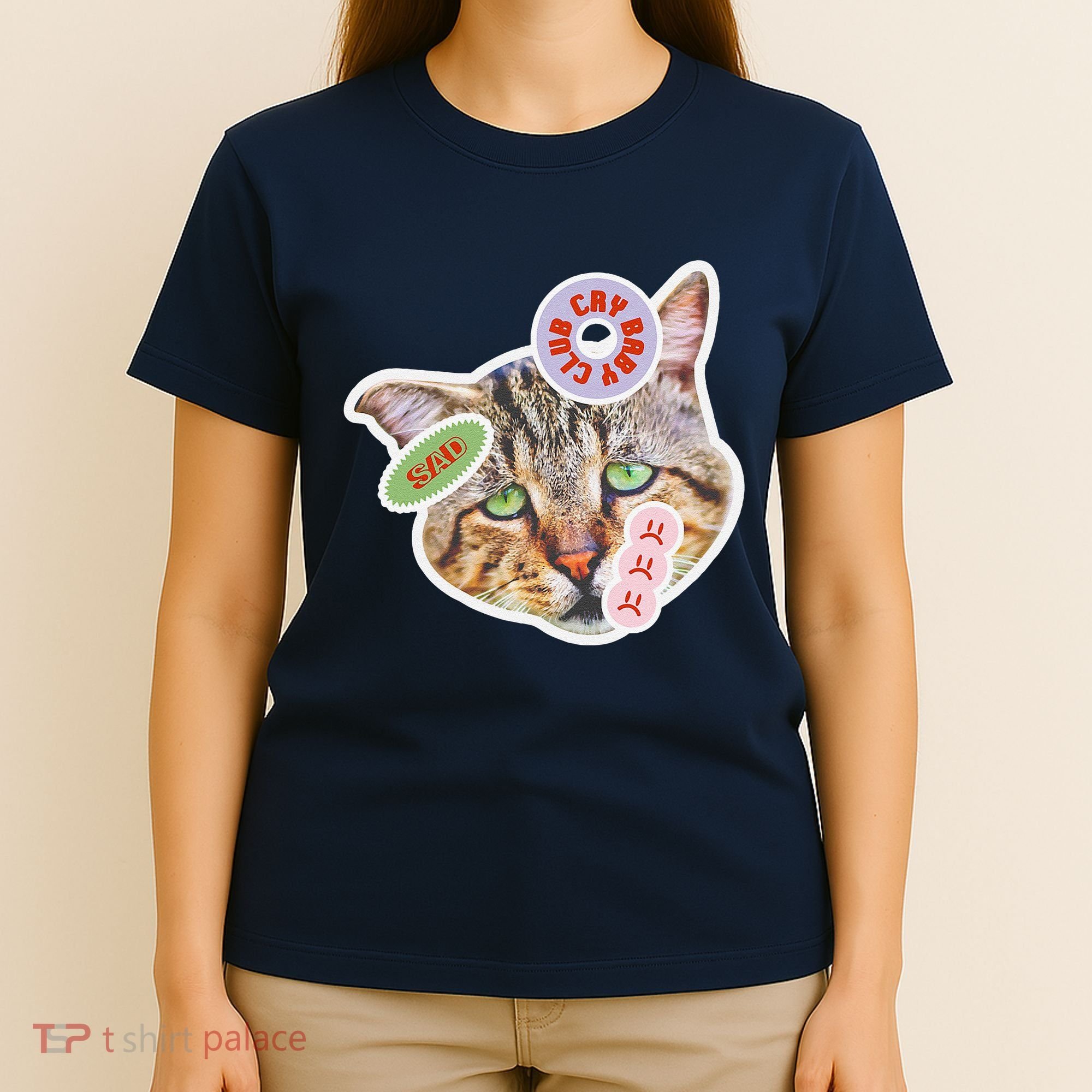 Drama Queen Sad Cat Funny & Ugly Cute T-Shirt