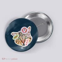 Drama Queen Sad Cat Funny & Ugly Cute Button thumb 0