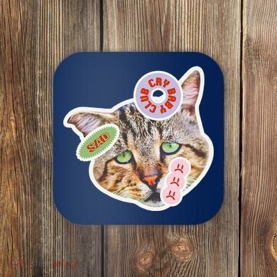 Drama Queen Sad Cat Funny & Ugly Cute Coaster