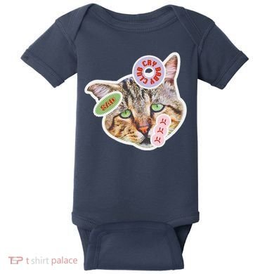 Drama Queen Sad Cat Funny & Ugly Cute Baby Bodysuit