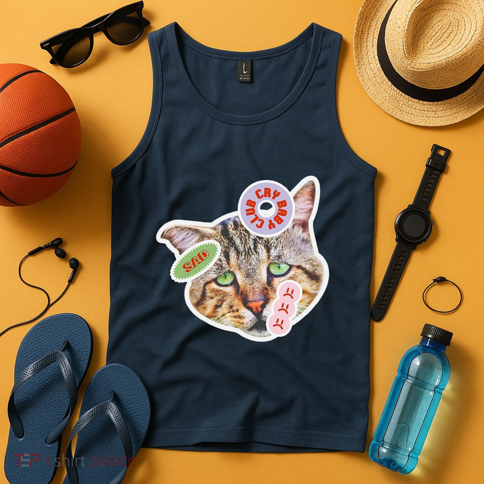 Drama Queen Sad Cat Funny & Ugly Cute Tank Top