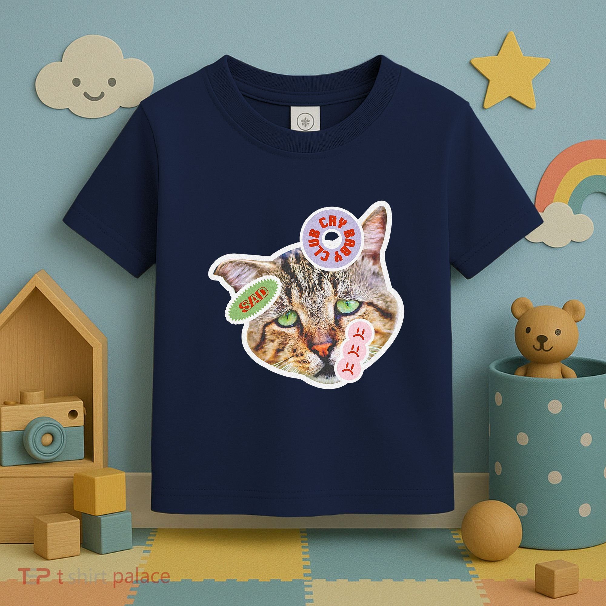 Drama Queen Sad Cat Funny & Ugly Cute Toddler T-Shirt