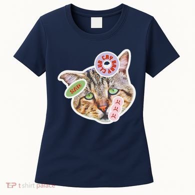 Drama Queen Sad Cat Funny & Ugly Cute Women's T-Shirt