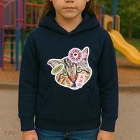 Drama Queen Sad Cat Funny & Ugly Cute Kids Hoodie thumb 3