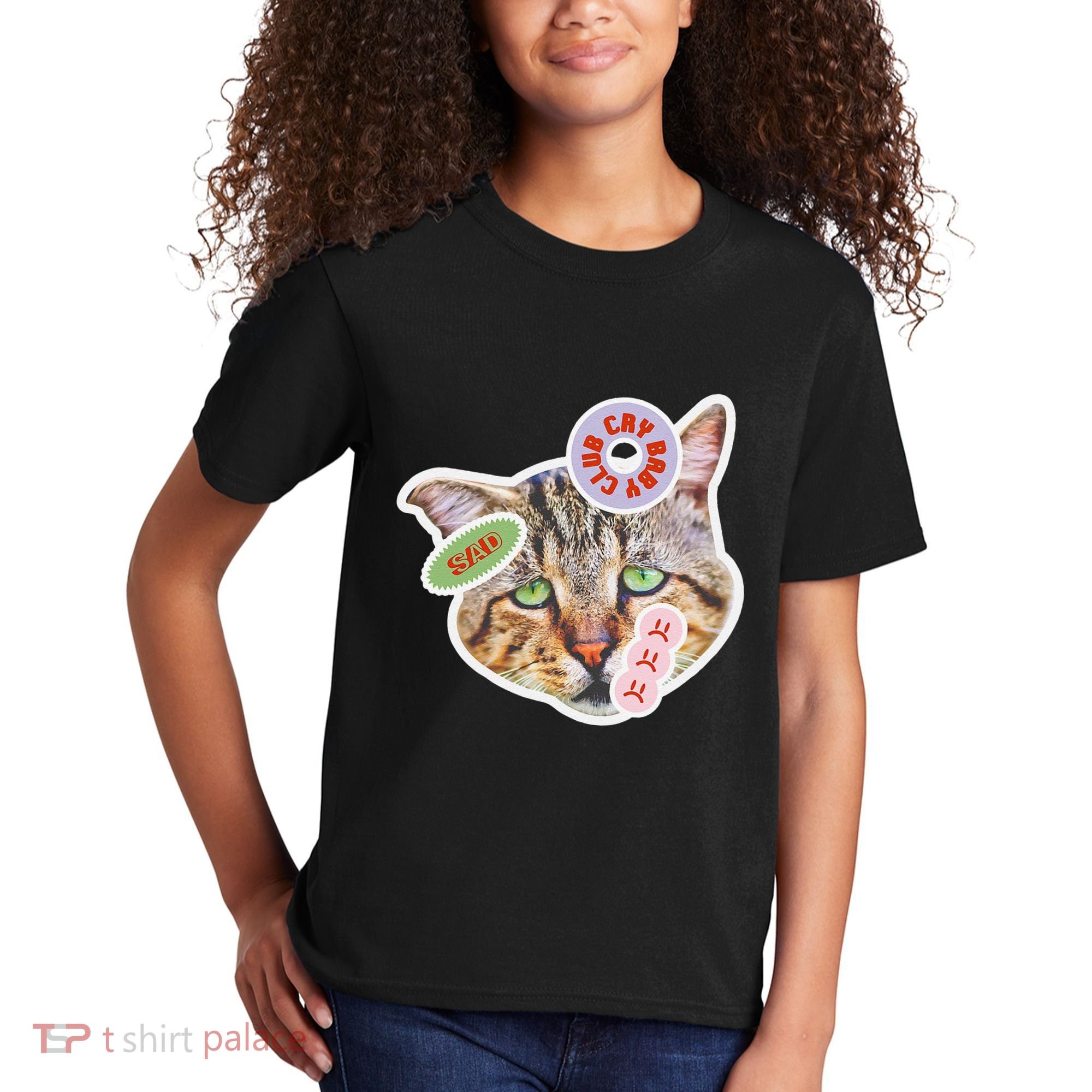 Drama Queen Sad Cat Funny & Ugly Cute Kids T-Shirt