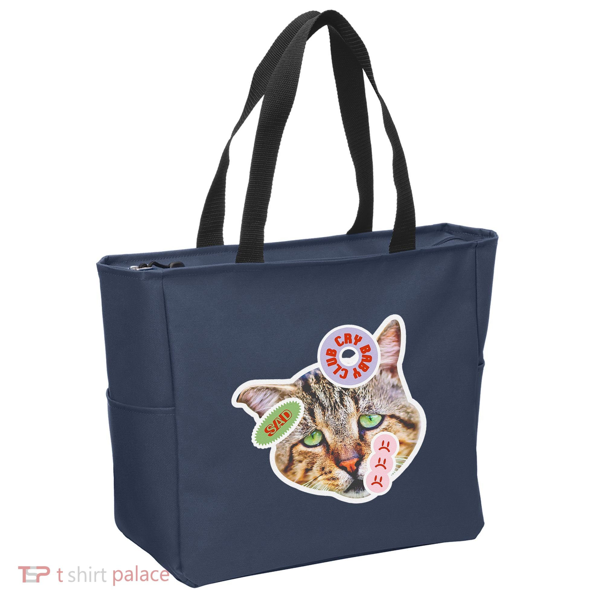 Drama Queen Sad Cat Funny & Ugly Cute Tote Bag