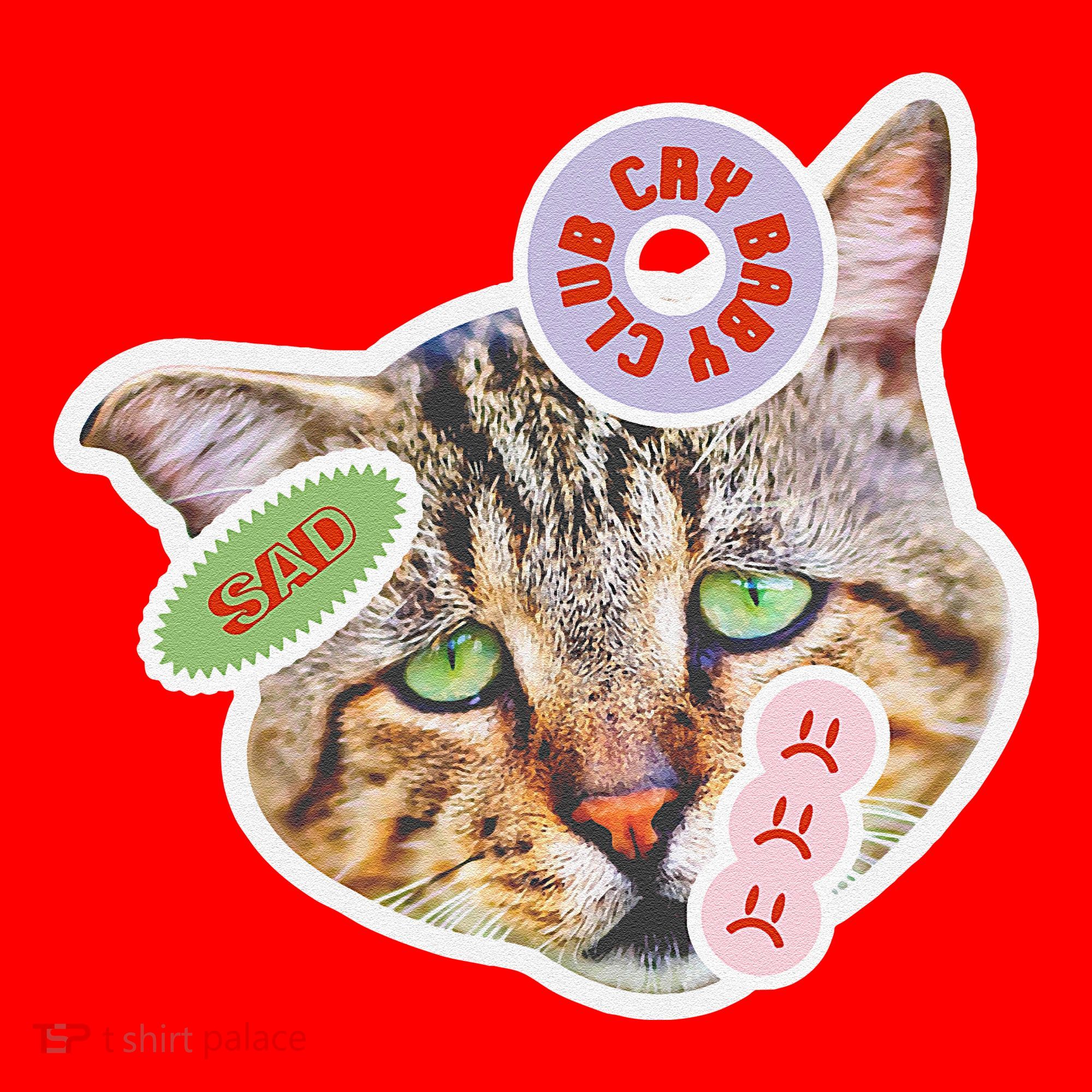 Drama Queen Sad Cat Funny & Ugly Cute Santa Hat