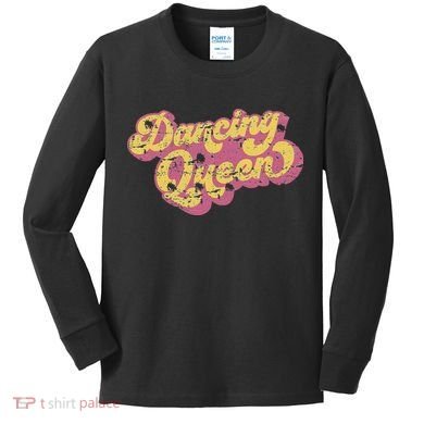 Dancing Queen Vintage Dancing 70s Kids Long Sleeve Shirt