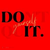 Don't Quit Yourself Motivational Santa Hat thumb 1
