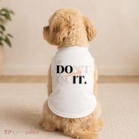 Don't Quit Yourself Motivational Doggie Tank thumb 2
