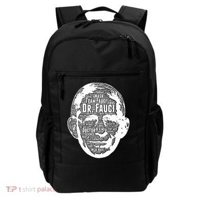 Dr. Fauci Word Face Portrait Backpack