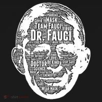 Dr. Fauci Word Face Portrait Bucket Hat thumb 4