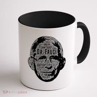 Dr. Fauci Word Face Portrait Coffee Mug thumb 1