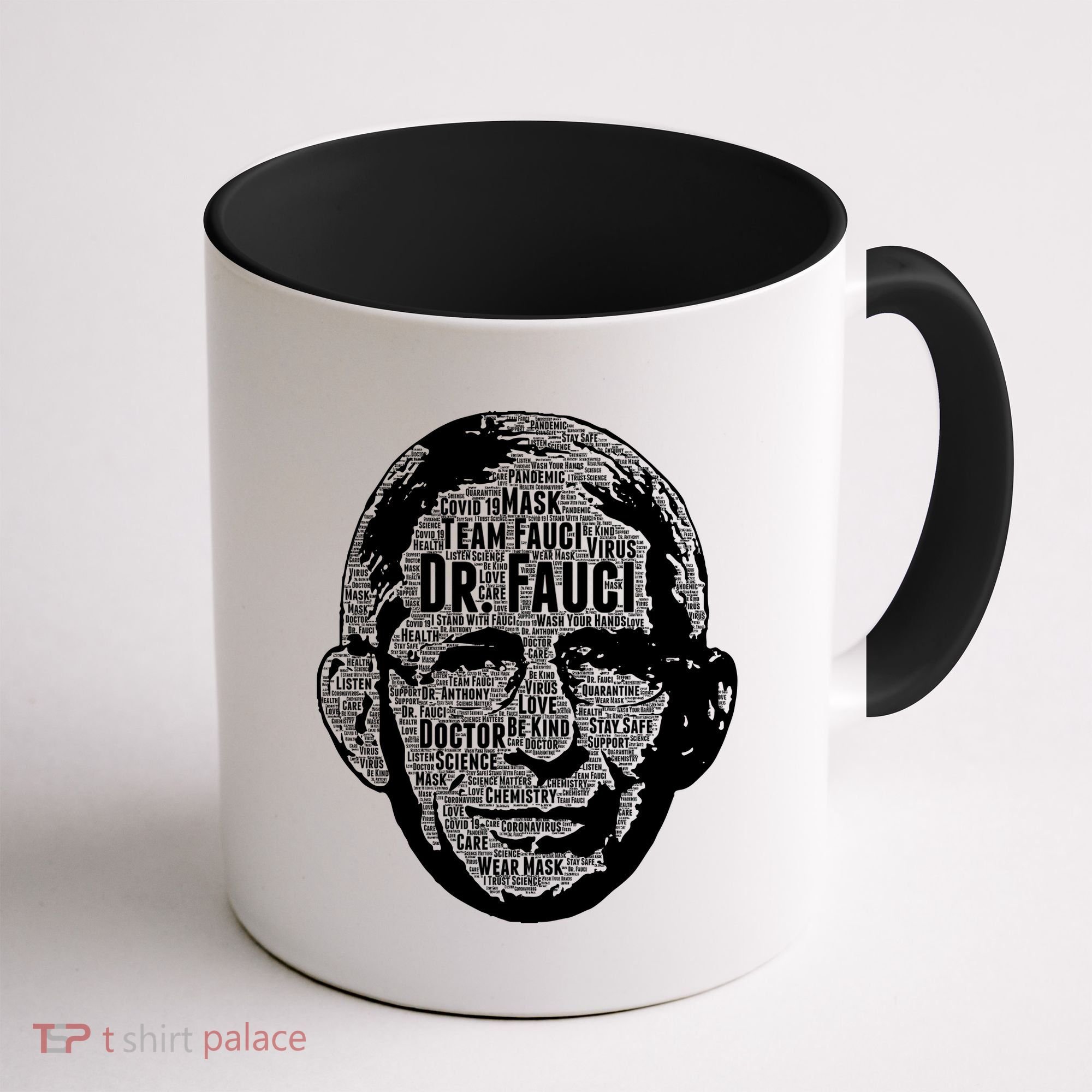 Dr. Fauci Word Face Portrait Coffee Mug