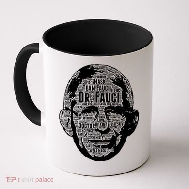 Dr. Fauci Word Face Portrait Coffee Mug