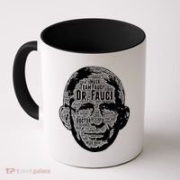 Dr. Fauci Word Face Portrait Coffee Mug thumb 0