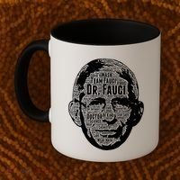 Dr. Fauci Word Face Portrait Coffee Mug thumb 2