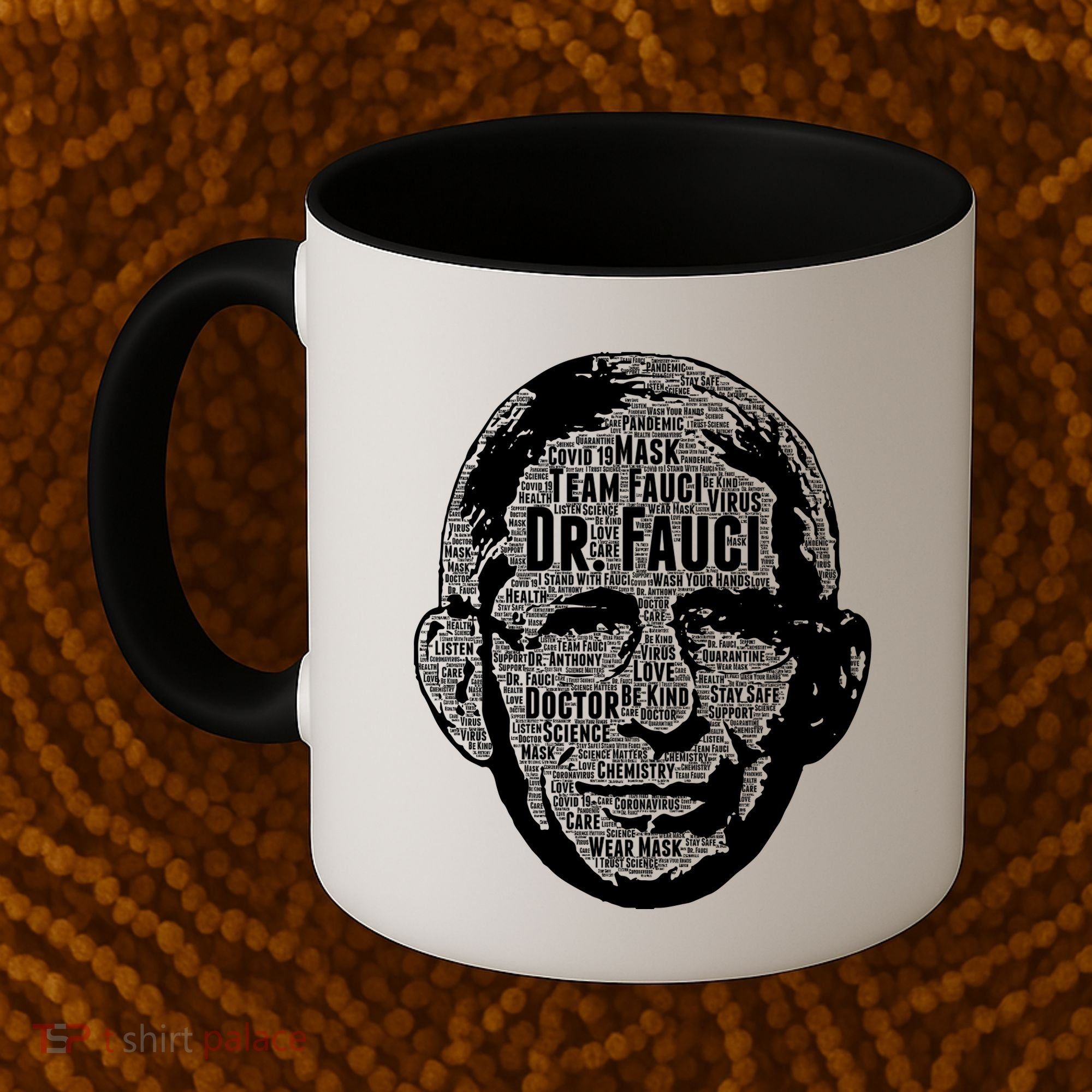 Dr. Fauci Word Face Portrait Coffee Mug