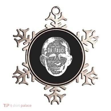 Dr. Fauci Word Face Portrait Ornament