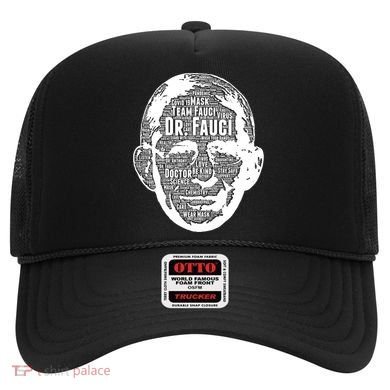 Dr. Fauci Word Face Portrait Hat