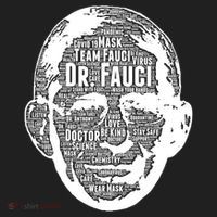 Dr. Fauci Word Face Portrait Hat thumb 2
