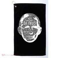 Dr. Fauci Word Face Portrait Golf Towel thumb 0