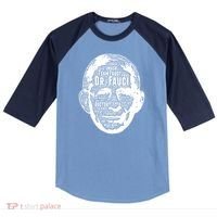 Dr. Fauci Word Face Portrait Raglan Baseball Sleeve Shirt thumb 0