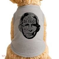 Dr. Fauci Word Face Portrait Doggie Tank thumb 0
