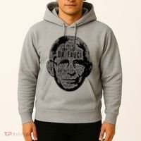 Dr. Fauci Word Face Portrait Hoodie thumb 2