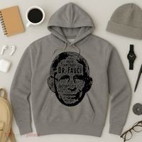 Dr. Fauci Word Face Portrait Hoodie thumb 3